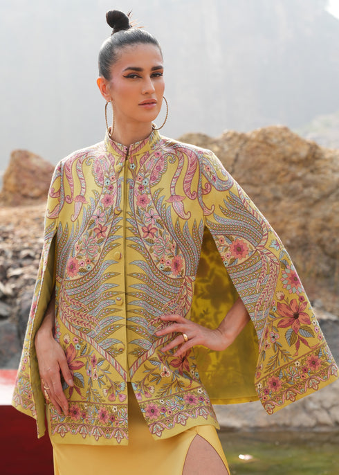 Split Sleeve Embroidered Jacket